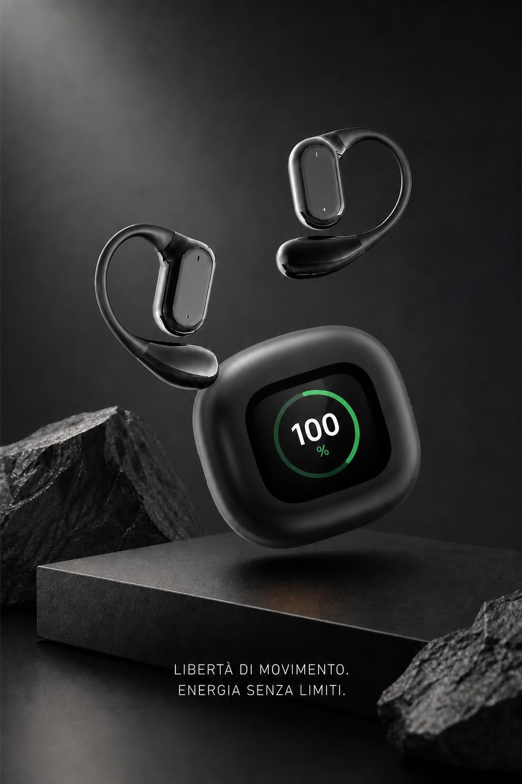 Auricolari Conduzione Ossea - Orecchie Libere, Suono Chiaro