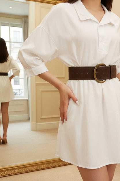 Cintura a fibbia aperta