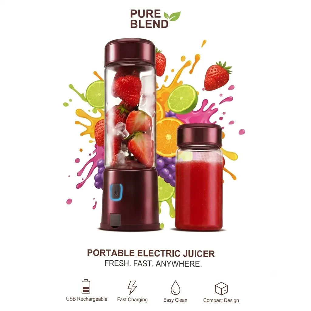 Frullatore Portatile Premium in Vetro