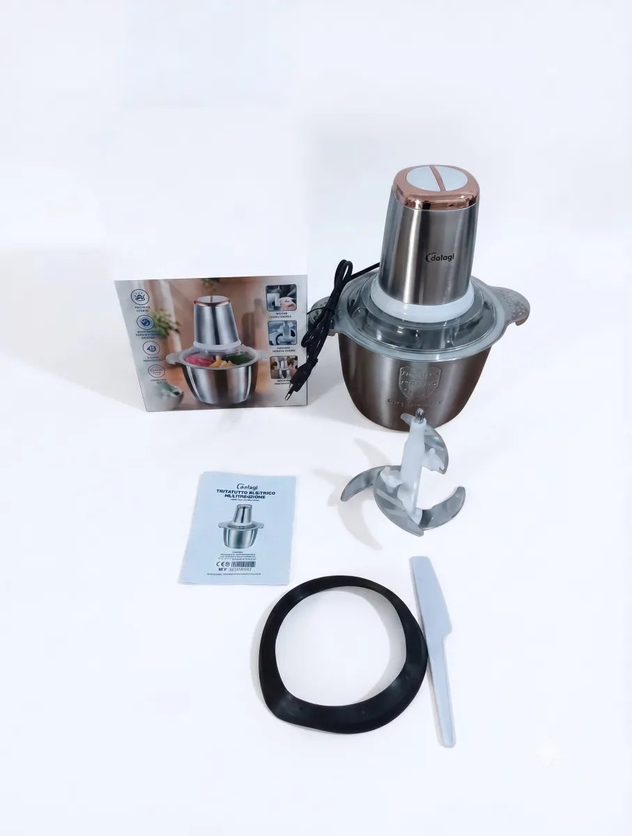 Tritatutto Elettrico Multifunzione Acciaio Inox